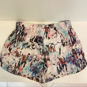 Fun colored elastic waistband shorts